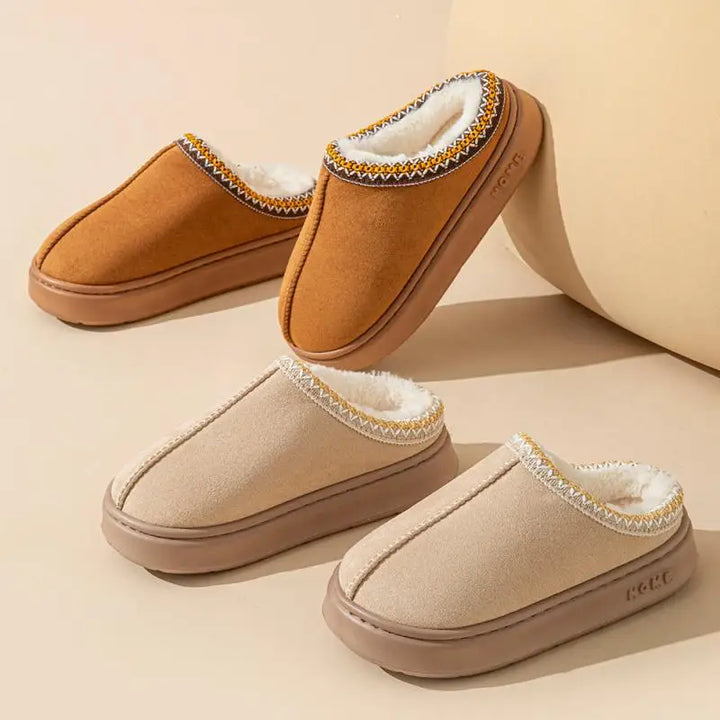 Women's Winter Indoor Slippers with Soft Lining and Anti-Slip Sole