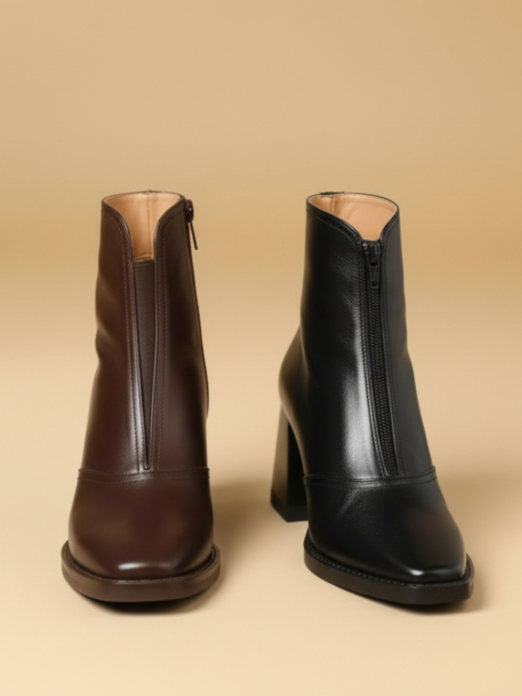 Olivia | Sleek Leather Boots