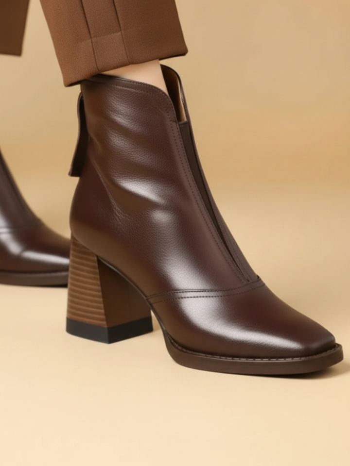 Olivia | Sleek Leather Boots
