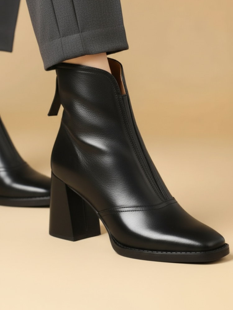 Olivia | Sleek Leather Boots