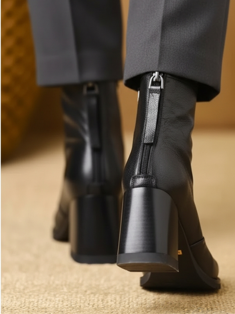 Olivia | Sleek Leather Boots