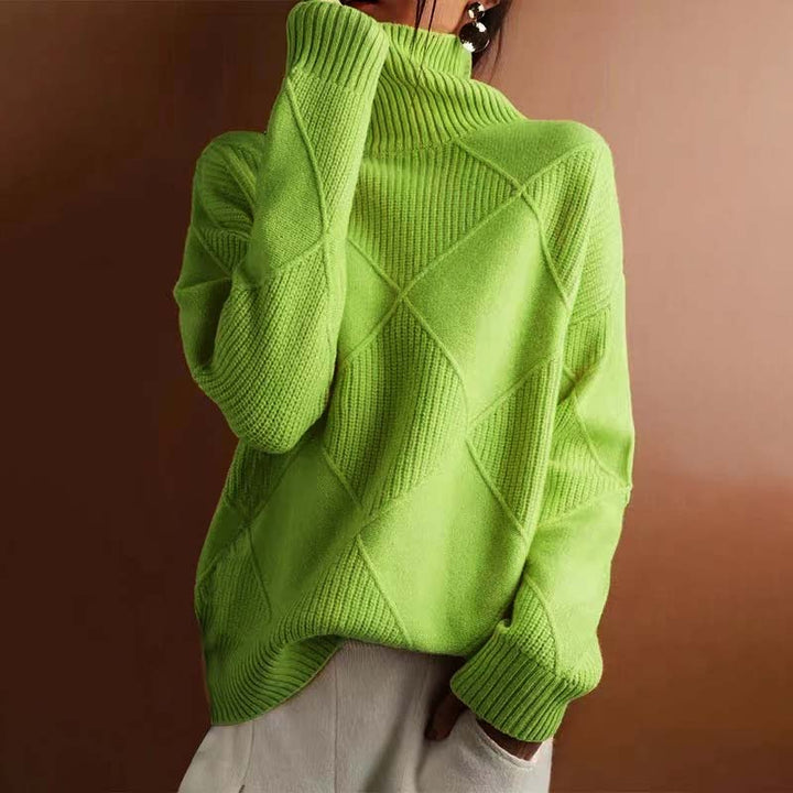 Sophie™ | Textured Turtleneck Knit Sweater