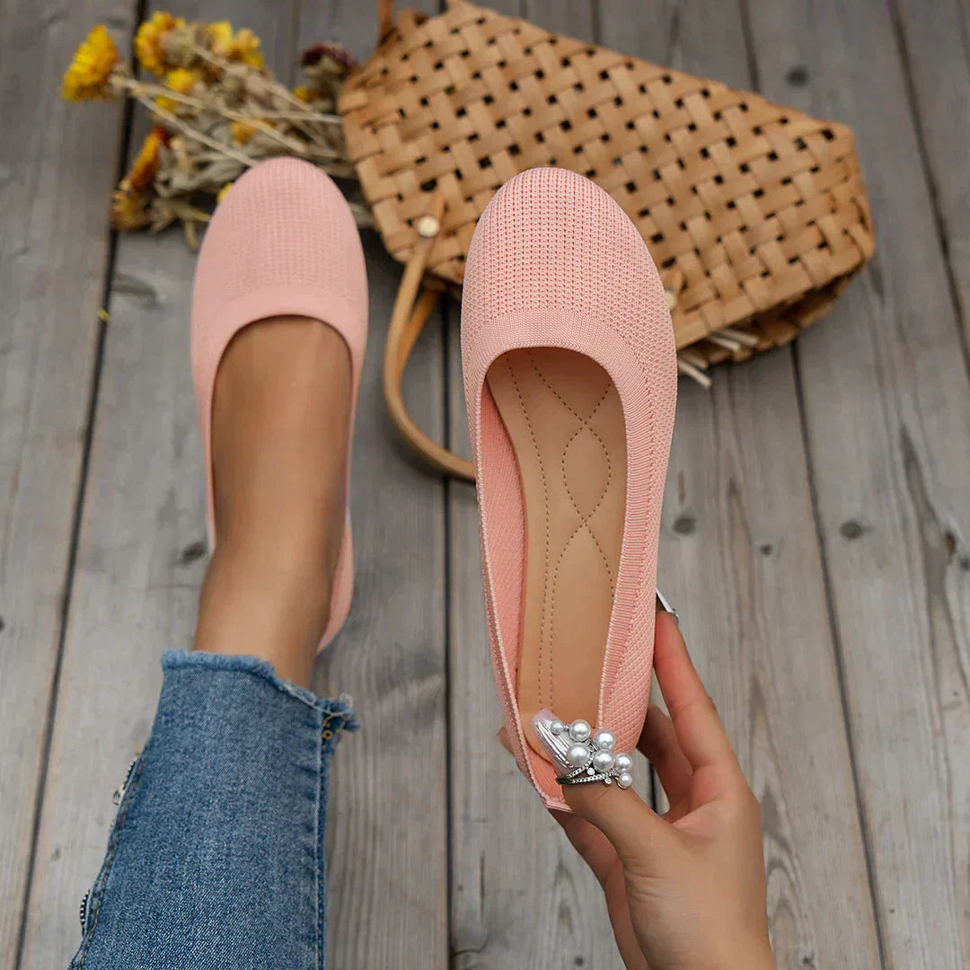 Women's Round Toe Slip-On Anti-Slip Shoes with Soft Insole