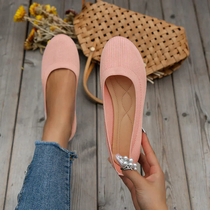 Women's Round Toe Slip-On Anti-Slip Shoes with Soft Insole