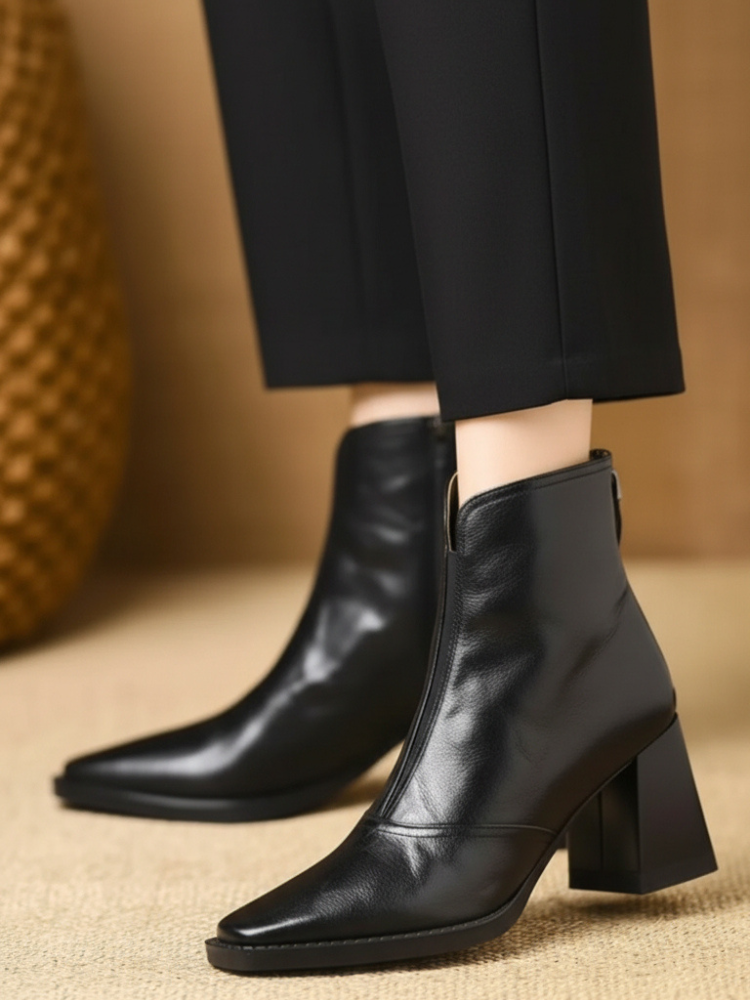 Olivia | Sleek Leather Boots