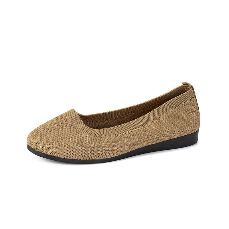 Women's Round Toe Slip-On Anti-Slip Shoes with Soft Insole