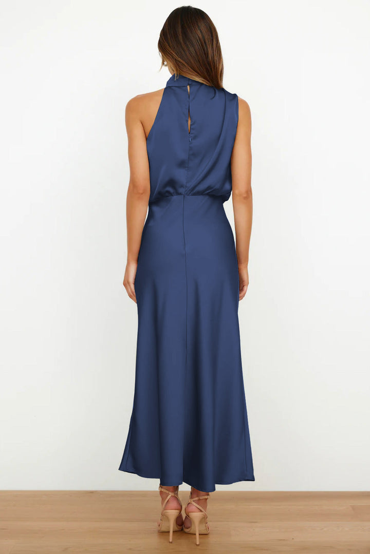 Women's Elegant Halter Neck Maxi Dress