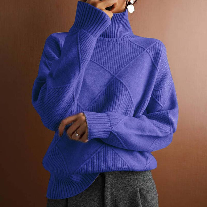 Sophie™ | Textured Turtleneck Knit Sweater