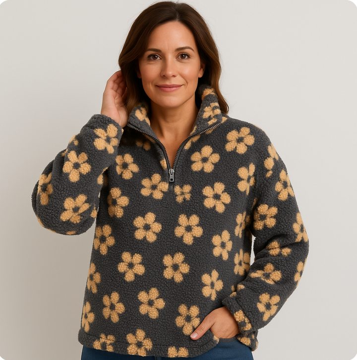 DAISY | Long Sleeve Fleece Hoodie