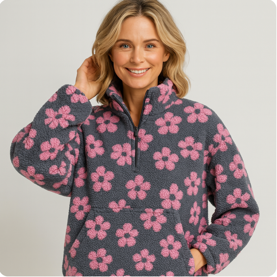 DAISY | Long Sleeve Fleece Hoodie