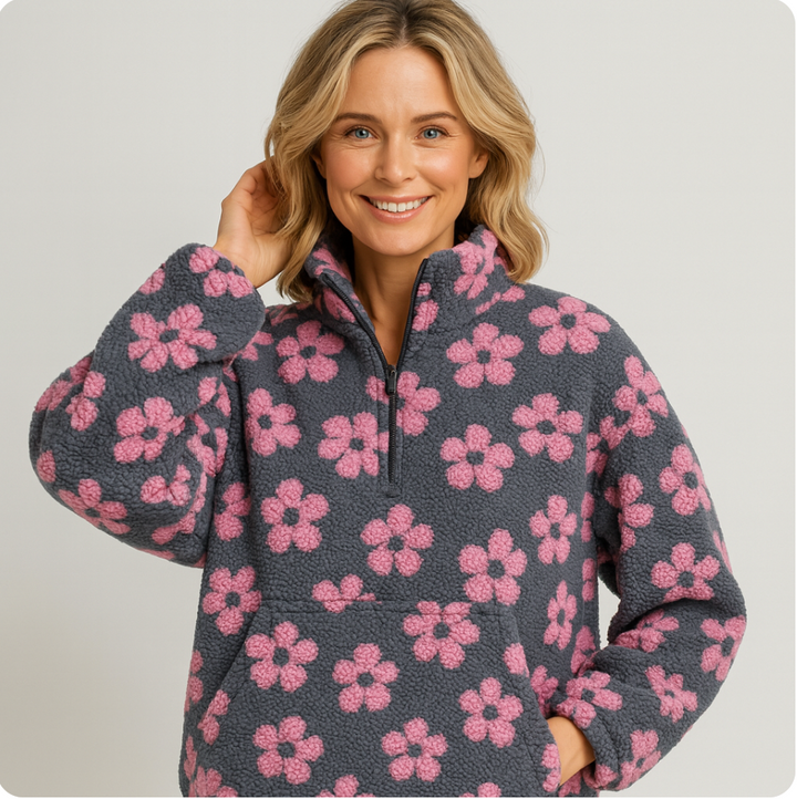 DAISY | Long Sleeve Fleece Hoodie