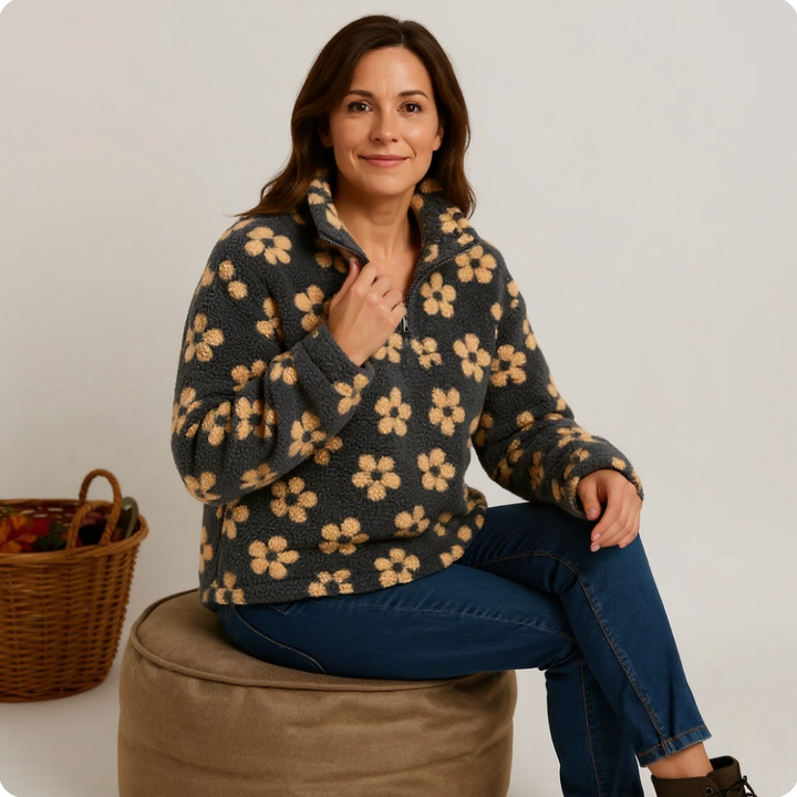 DAISY | Long Sleeve Fleece Hoodie