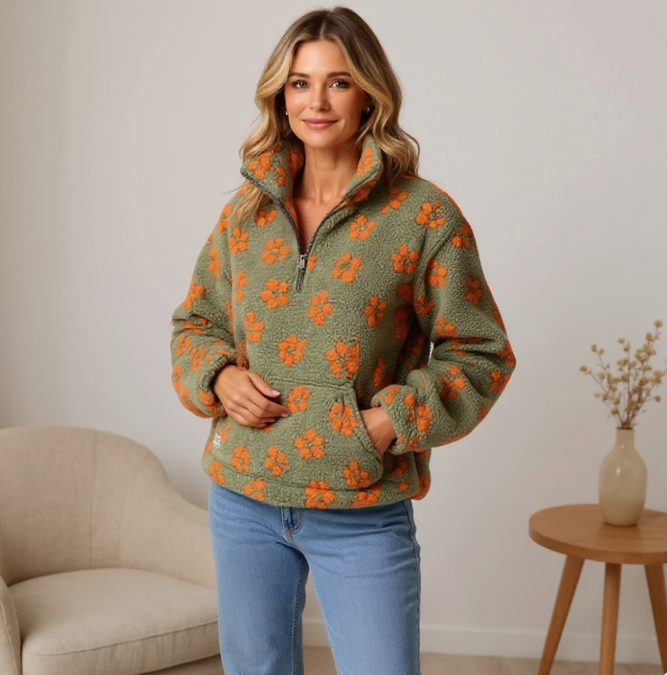 DAISY | Long Sleeve Fleece Hoodie