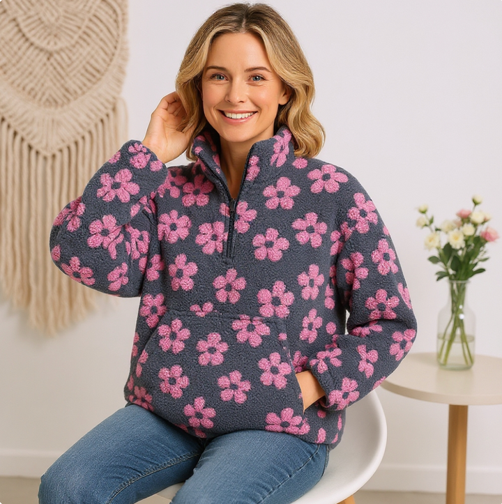 DAISY | Long Sleeve Fleece Hoodie