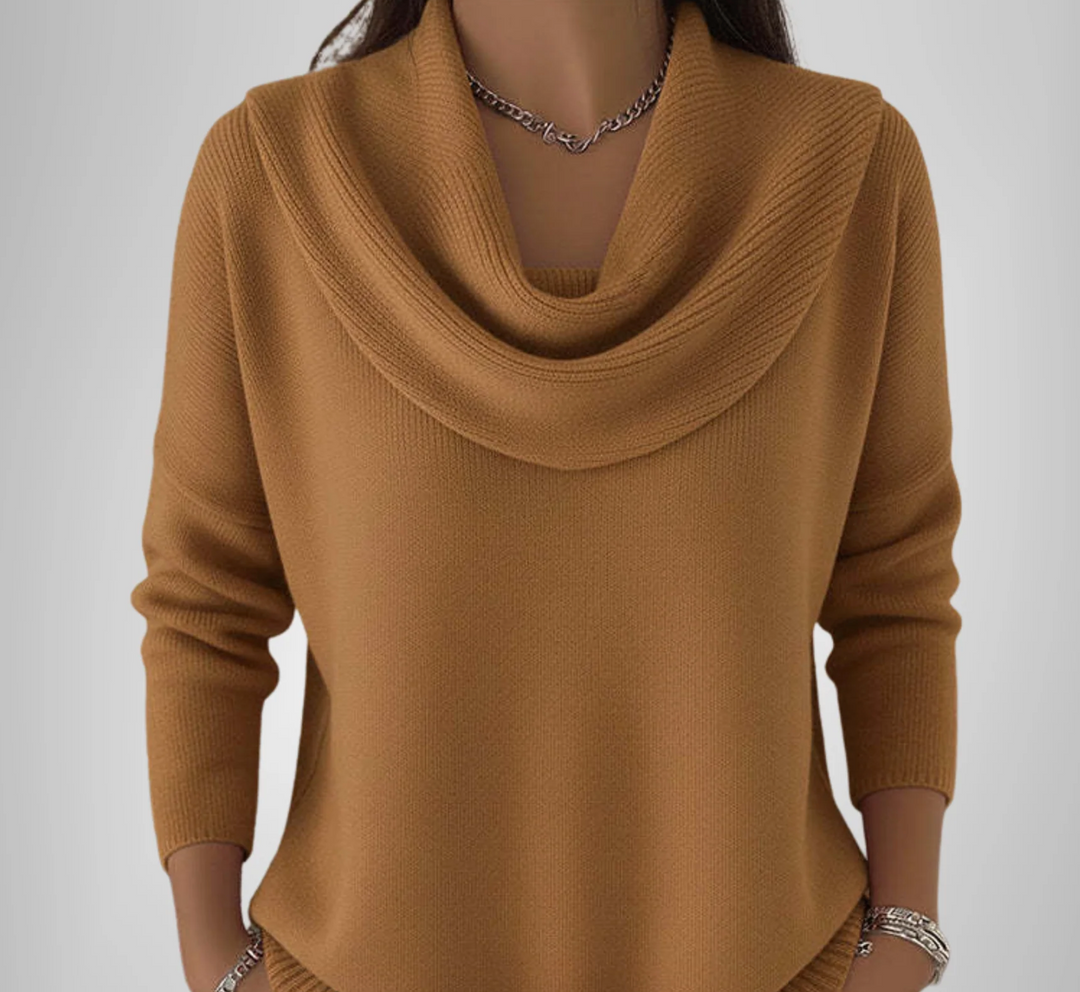 Alvéra | Elegant Cowl-Neck Sweater
