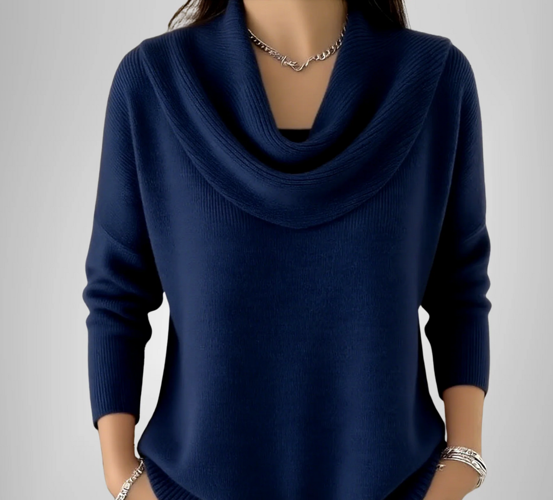 Alvéra | Elegant Cowl-Neck Sweater