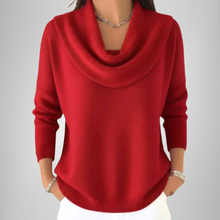 Alvéra | Elegant Cowl-Neck Sweater
