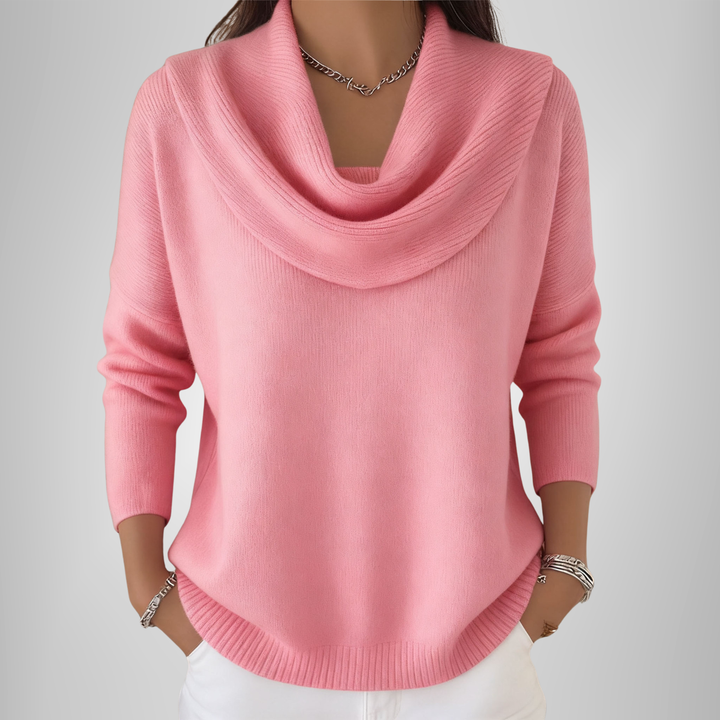Alvéra | Elegant Cowl-Neck Sweater