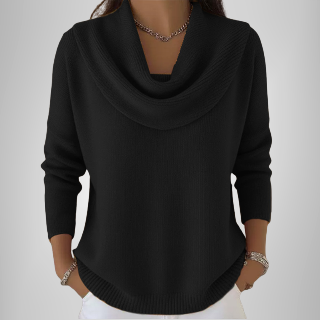 Alvéra | Elegant Cowl-Neck Sweater