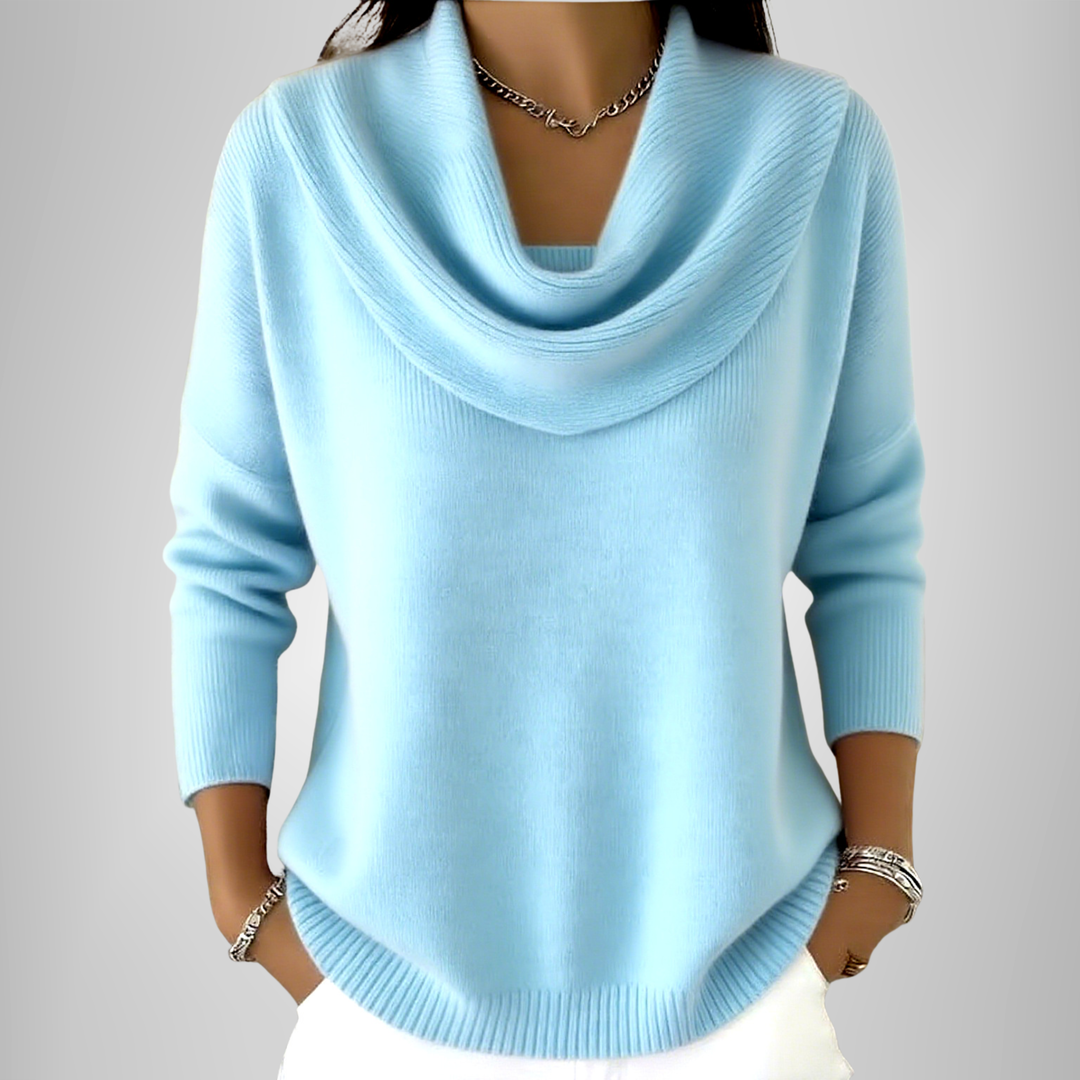 Alvéra | Elegant Cowl-Neck Sweater
