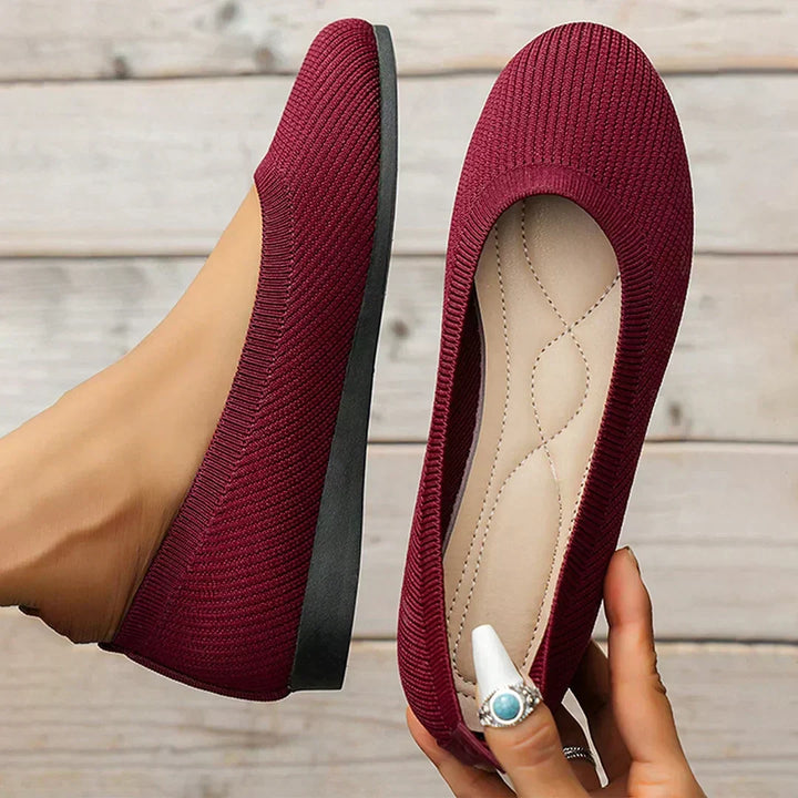 Women's Round Toe Slip-On Anti-Slip Shoes with Soft Insole