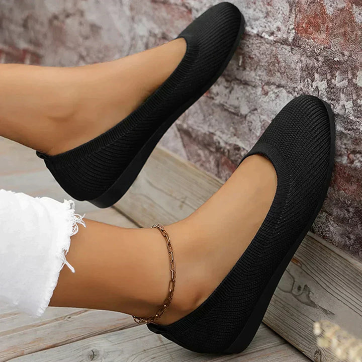 Women's Round Toe Slip-On Anti-Slip Shoes with Soft Insole